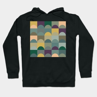 Semicircle Nordic Retro Vintage Abstract Pattern Hoodie